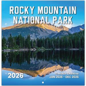 2026 Calendar, Rocky Mountain National Parks 2026 Wall Calendar Starts from January 2026, 11.6 x 24 Inches (Opened), Monthly Wall Planner Hanging with Premium Paper, Ideal for Office or Home, Giftable Present