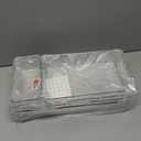 6 Pack Large Clear Plastic Drawer Organizer Trays, Acrylic Kitchen Drawer Organization and Storage Dividers, Non-Slip Storage Bins for Makeup, Kitchen Utensils, Bathroom, Jewelries and Office Desk