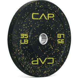 CAP Barbell Rubber Olympic Bumper Plate | Multiple Options/Colors (35lbs - Single)