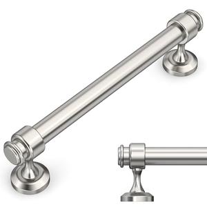 Amerdeco 10 Pack Brushed Satin Nickle Cabinet Pulls 7.5 Inch Hole Centers Kitchen Cabinet Hardware,Solid Cabinet Handles for Bathroom Drawer Handles IH0005