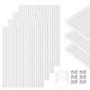 GGNEBAI Polycarbonate Greenhouse Panels 14 Pack 4'x 2'x0.16 Twin-Wall UV-Protected All Weather Plastic Roof Panel Clear Replacement Sheets for Garden Fences, Furniture DIY, Outdoor Roofing
