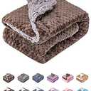 Fuzzy Dog Blanket or Cat Blanket or Pet Blanket, Warm and Soft, Plush Fleece Receiving Blankets for Dog Bed and Cat Bed , Couch, Sofa, Travel and Outdoor, Camping (Blanket (32" x 40"), DG-Eagle Grey)