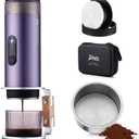 Bincoo Portable Electric Espresso Machine with Stand, Self-Heating, 20 Bar Car Coffee Maker Double Shot Travel Coffee Machine for Camping, Travel, RV, Hiking, Office, H1pro