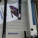 Paper Cutter 12 Inch, Heavy Duty Paper Cutter for A4 Paper, Guillotine Paper Cutter 400 Sheet Capacity, Solid Steel Construction, Beige