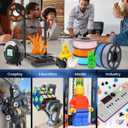 SUNLU PLA Plus Filament 1.75mm Black 1KG, Neatly Wound 3D Printer Filament 1.75mm, PLA+ 1000g, Dimensional Accuracy +/- 0.02 mm, Fit Most FDM 3D Printers, 1kg Spool (2.2lbs), Black