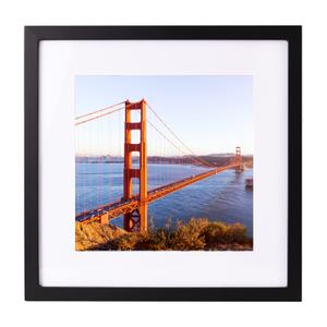 wyooxoo 16x16 Picture Frame Black Solid Wood Poster Frame to Display Photos 12x12 with Mat or 16x16 without Mat,Wall Frame for Photos, Artworks, Posters,Puzzle