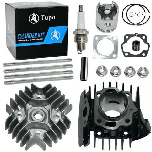 Tupo 41mm 50cc Cylinder Head Piston Ring Gasket Top End Rebuild Kit Compatible with Suzuki LT50 LT 50 1984-1987 / JR50 1985-2006 / LTA50 2002-2005 / WZ50 1978-2006 MISSING PARTS