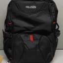 HILUSEN Extra Large Backpack for Men 50L, Insulated Cooler Lunch Box Backpack, Water Resistant 17inch Travel Laptop Work Bookbag with USB Charging Port,Black