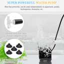 FEDOUR 10W 15W 20W Aquarium Submersible Filter, Quiet Fish Tank Internal Filter with Spray Bar, Powerful Aquarium Filter for 5-80 Gallon Tank(15W for 15-50Gallon)