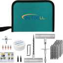 BETOOLL 44pcs Tire Repair Kits,Tire Plug Repair Tools for Car, Motorcycle, Jeep, RV, ATV,SUV, Truck, Trailer,Tractor, Lawn Mower (05- 44pcs (Classic Green))