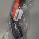 Leather Car Steering Wheel Cover, Non-Slip Car Wheel Cover Protector Breathable Microfiber Leather Universal Fit for Most Cars (Black & Red)