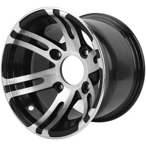 10 Inch ATV Wheel Rim, High Strength Aluminum Alloy ATV Wheel Rim, Universal for ATVs, Karts, Quad Bikes (Rear Wheel)