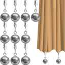 10 Pack Outdoor Curtain Weights, Heavy Duty Drapery Weights for Patio Pergola Cabana Gazebo, Stainless Steel Clips for Fixing Garden Flag, Shower Curtains, Tablecloth
