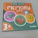 Montessori-Inspired Wooden Matching Game for Toddlers 2-4 Years - Durable, Scratch-Resistant 36 Card Set, Includes Carry Bag - Memory Game for Toddlers 2-4 Years - Cognitive Verbal Skills Development