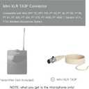J K Pro Earhook Headworn Microphone Headset Microphone MIC-J S90 Compatible with AKG Samson Wireless Bodypack Transmitter - Mini XLR TA3F Connector