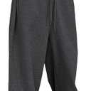 Landtown Men's Baggy Lounge Pants Cotton Sweatpants with Elastic Drawstring Waist with Pockets (Gray, XL)