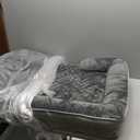 FURTIME Orthopedic Dog Beds Large Sized Dog, XL Washable Dog Sofa Bed for Large Dogs, Comfy Supportive Egg-Crate Foam Pet Couch Bed with Removable Cover, Waterproof Lining and Nonskid Bottom (42.0''Lx32.0''Wx6.5''Th, Grey)