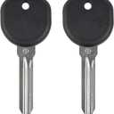 Vurkcy 46 Chip Transponder Ignition Car Key, B111-PT GMX-100C 15871576 Circle + Replacement for Buick Cadillac Chevy GMC Hummer Pontiac Saturn, New Uncut, 2Pcs