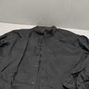 J.VER Men's Dress Shirts Stretch Stain Shield Long Sleeve Solid Formal Shirt Business Casual Button Down Shirts (X-Large, Black)