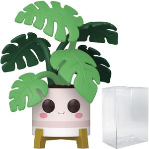 POP Kawaii Plants: Flora - Monstera Funko Vinyl Figure (Bundled with Compatible Box Protector Case), Multicolor, 3.75 inches
