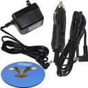 HQRP Kit Car Charger and AC Adapter Compatible with VXI Blue Parrott 203664 052030 502030 BlueParrott B250-XT, B250-XT+ Wireless Headset, Roadwarrior, Blue-Parrot PL602030