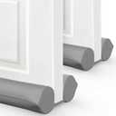 2 Pack Under Door Draft Stopper - Bottom Door Gap Filler & Seal - Fits 30 to 36 Door, Block Cold Air, Noise, Sound, Wind, Bugs, Easy to Install, Double Side Block, No Adhesive, Gray