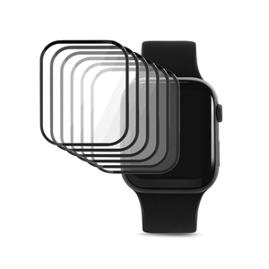 Acrylic 45mm Watch Screen Protector Compatible with Apple Watch Series 7/8 45mm, with 6 Installation Kits - 6 Pack - Smartwatch Screen Protectors