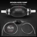 22-Piece No-Spill Coolant Filling Funnel Kit and Siphon Hose Pump, Radiator Coolant Filling Spill-Proof Funnel Kit with Adapters, Extensions, PVC Hose, Engine Oil Funnels, Towel for Universal Vehicle