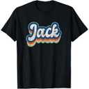 Jack First Name Boy Vintage Style 70s 80s Personalized T-Shirt, Size M