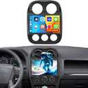 [2+64GB] Android 15 Car Stereo for Jeep Compass Patriot 2010-2016 with Wireless Carplay Android Auto, 10.1 Inch IPS Touch Screen Patriot Radio with GPS, 5Ghz WiFi, Bluetooth, FM/RDS Radio, SWC