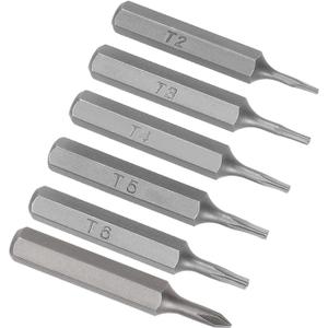 uxcell 5/32" Hex Shank Phillips and Torx Bits Set Cross PH000 T2 T3 T4 T5 T6 Screwdriver Bit Set 28mm Length S2 Screw Driver Kit Tools,8pcs