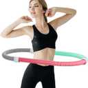 PFNRTH 3Ib Weighted Soft Spring Hula Hoop for Adults,Soft Waist Friendly Design and Efficient Fat Burning, Suitable for Various Venues, Homes, Outdoor Activities, etc.