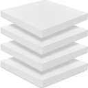 Frienda 4 Pack 2" x 18" x 18" Upholstery High Density Foam Cushion Seat Replacement Square Cut to Size Foam Couch for Patio Furniture Commercial Dinning Chair Couches Benches Padding DIY Projects