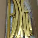 Backdrop Arch Stand Set of 2 (7.2FT+6FT) Gold,Stable Metal Balloon Arch Stand Frame for Birthday Wedding Party Bridal Baby Shower Christmas Ceremony Decoration