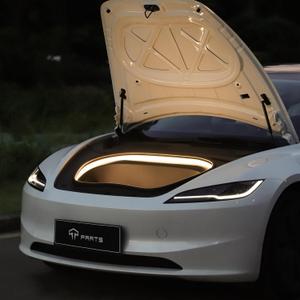 TPARTS Frunk LED Strip for Tesla Model 3 Highland 2024-2026(Premium/Performance) Flexible Silicone Waterproof Interior Lighting Bar, Easy Installation Tesla Front Trunk Accessories Ambient Lights