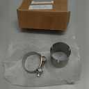 Motoforti 51-54mm 2.0"-2.1" Motorcycle Universal Stainless Steel Exhaust Pipe Adapter Connector Reducer Muffler