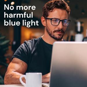 Gaoye Blue Light Blocking Glasses -Fashion Square Eyeglasses, Anti UV Ray Computer Gaming Glasses Blue Blockers for Women/Men