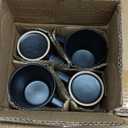 Stone Lain Celina Stoneware 16 Piece Dinnerware Set, Plates and Bowls, Black Matte Dish, Service for 4  Minimalist Round Style, Microwave & Dishwasher Safe