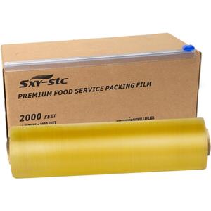 Plastic Food Wrap Thick Enough for daily use Stronger for Comercial Use Durable With Slide Cutter 12"wide 2000 Feet long Home and Commercial Use Food Service