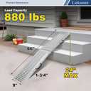 LIEKUMM 66" Folding Motorcycle Ramp, 440 lbs Heavy Duty Loading Ramp for Pickup Trucks, Portable Truck Ramp for Dirt Bike, Trailer, Lawn Mower