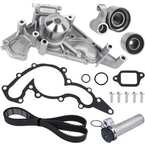 Autoround Timing Belt Kit with Water Pump [4.0L 4.3L 4.7L V8] Fit for 1998-2010 Toyota Tundra / 4Runner / Sequoia/Land Cruiser, Lexus GX470 LS400 LS430 LX470 SC430 SC400 GS400, Replaces # TKT021