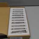 khtumeware 10 Pack Polished Nickel Cabinet Pulls 3 Inch(76mm) Hole Centers Cabinet Handles Kitchen Hardware Straight Bar for Cabinets and Drawer Pulls