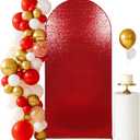 Eternal Beauty 7.2 FT Arch Backdrop Covers Sequin Backdrop Red Arch Cover for Wedding Party Birthday Flower Balloon Stand