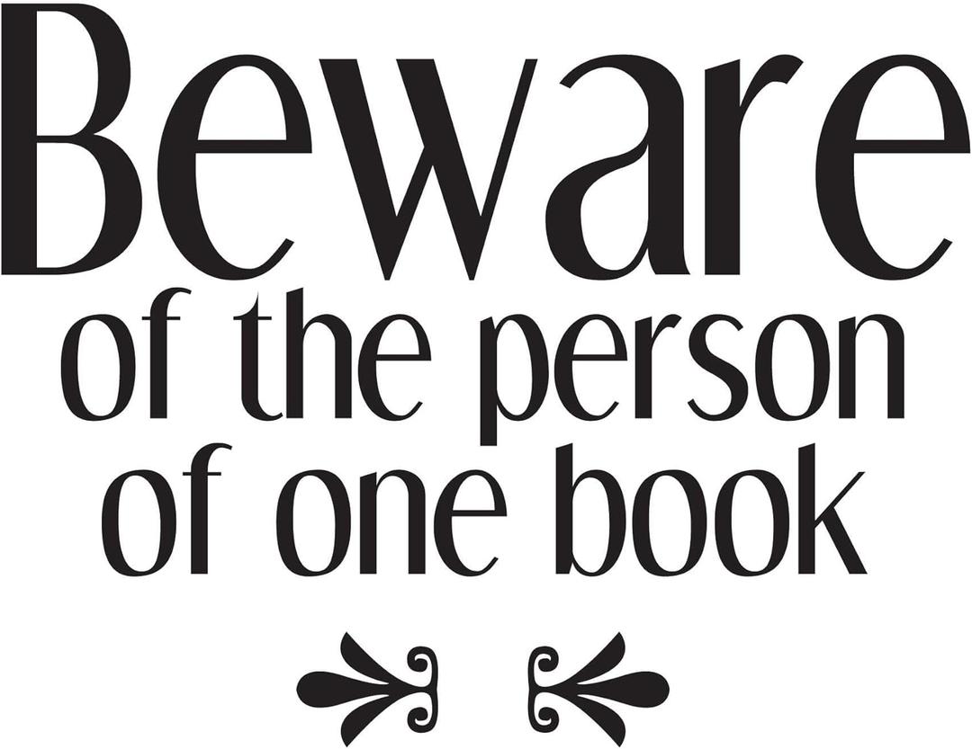 Girls The Person of One Book Beautiful Quote Wall Decal Decoration Books Quote Book Lovers Bookish Quotes Readers Lasts Years and Easily Removable - Size: 30 in(W) x 24 in(H)