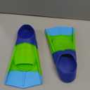Fanwill Kids Swim Fins, Short Comfortable Flippers for Lap Swimming and Training for Children, Girls, Boys, Youth, Women(Blue/ Green/ SkyBlue XXXS)