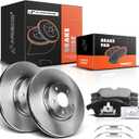 A-Premium 11.81 inch(300 mm) Front Vented Disc Brake Rotors + Ceramic Pads Kit Compatible with Select Ford and Lincoln Models - For Fusion 2013-2020, MKZ 2013-2016, 6-PC Set