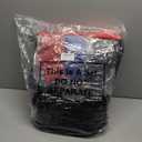 Liitrsh 120 Pcs Homeless Care Package Supplies Bulk Winter Beanie Hat Gloves Socks Scarves Polyester Drawstring Bags for Men (Black, Gray, Red, Blue)