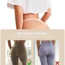 DEANGELMON Seamless G-string Thongs for Women - No Show Thong Underwear Low Rise Stretch Panties Workout Pack(XL)