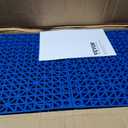 VEVOR Interlocking Tile 50PCS Blue, Drainage Tiles 12" x 12" Splicing, Soft PVC Interlocking Drainage Floor Tiles, Non-Slip Drainage Holes for Restroom, Bathroom, Kitchen, Pool, Wet Areas