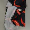 Chili Pepper Round Tablecloth 60 Inch Red Hot Chili Pepper Black Washable Table Cloth Circle Table Cover Decor for Home Kitchen Dining Party Patio